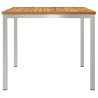 Table à manger d'extérieur 90x90x74,5 cm en bois massif 