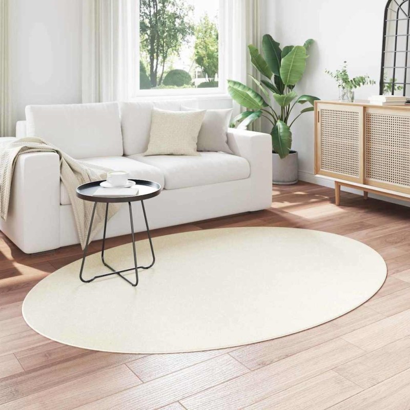 Tapis Crème 140 x 200 cm Laine 
