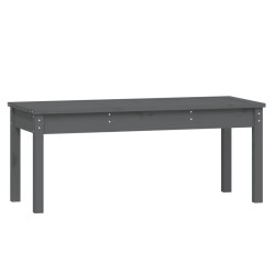 Banc de jardin gris 109x44x45 cm bois massif de pin 