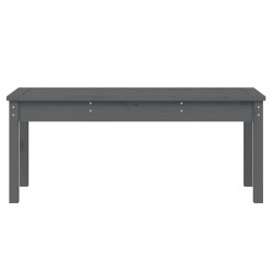 Banc de jardin gris 109x44x45 cm bois massif de pin 