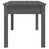 Banc de jardin gris 109x44x45 cm bois massif de pin 