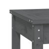 Banc de jardin gris 109x44x45 cm bois massif de pin 