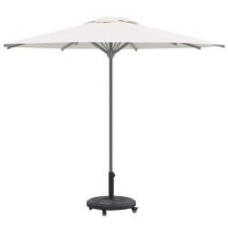 Base de parasol avec roues pour poteaux de 38-48 mm, 13 kg, ronde. 