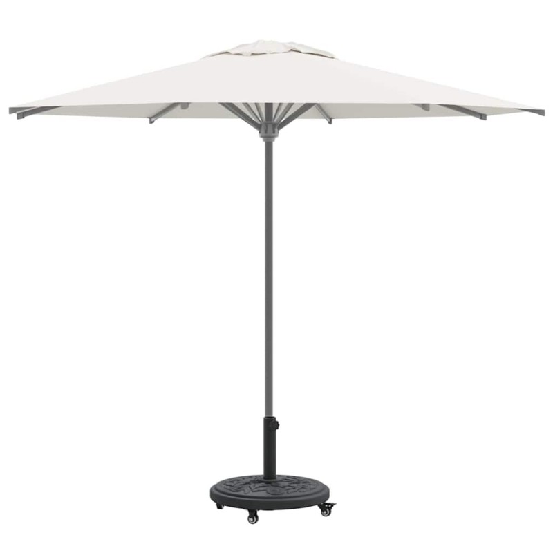 Base de parasol avec roues pour poteaux de 38-48 mm, 13 kg, ronde. 