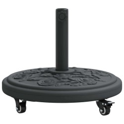 Base de parasol avec roues pour poteaux de 38-48 mm, 13 kg, ronde. 
