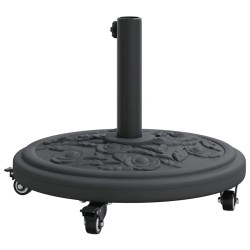 Base de parasol avec roues pour poteaux de 38-48 mm, 13 kg, ronde. 