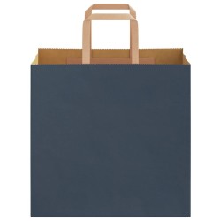 Sacs en papier 250 pcs avec poignées bleu 26x17x25 cm 