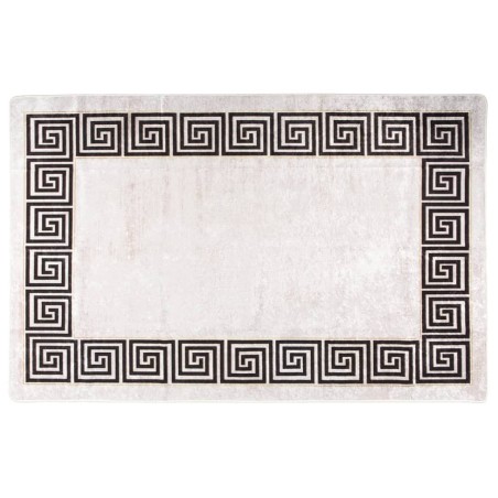 Tapis lavable antidérapant 160x230 cm Beige clair 