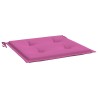 Coussins de chaise de jardin lot de 6 rose 50x50x4 cm tissu 