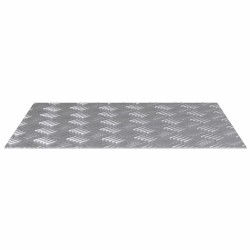 Plaques en alu avec surface striée 2 pcs Antidérapantes 60x50 cm 