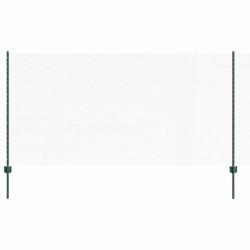 Piquets de clôture 5 pcs U-Channel Vert 120 cm Acier 