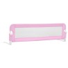 Barrière de sécurité de lit d'enfant Rose 120x42 cm Polyester 