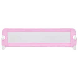 Barrière de sécurité de lit d'enfant Rose 120x42 cm Polyester 