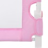Barrière de sécurité de lit d'enfant Rose 120x42 cm Polyester 