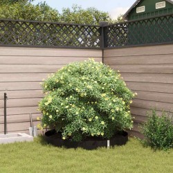 barrière racinaire avec rails de connexion noir 0,7x15 m 1,5 mm HDPE 
