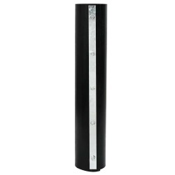barrière racinaire avec rails de connexion noir 0,7x15 m 1,5 mm HDPE 