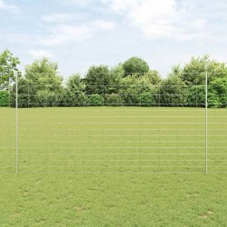 Pieux de Clôture 22 pcs U-Channel 160 cm Acier Galvanisé 
