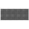 Carreaux de terrasse 10pcs Délavage gris 30x30 cm Acacia solide 