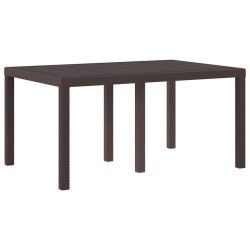Ensemble de Salle à Manger de Jardin 5 pcs Marron 