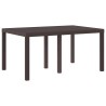 Ensemble de Salle à Manger de Jardin 5 pcs Marron 
