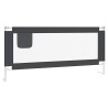 Barrière de sécurité de lit d'enfant Gris foncé 200x25 cm Tissu 
