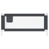 Barrière de sécurité de lit d'enfant Gris foncé 200x25 cm Tissu 