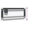 Barrière de sécurité de lit d'enfant Gris foncé 200x25 cm Tissu 