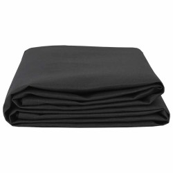 Tissu de rechange pour auvent noir 10x1.6m 