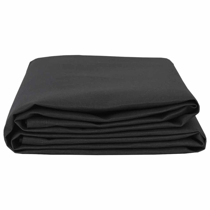 Tissu de rechange pour auvent noir 10x1.6m 