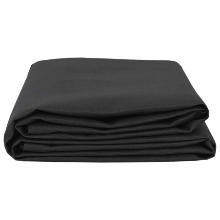 Tissu de rechange pour auvent noir 10x1.6m 