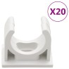 Goulottes de câble avec pinces Ø25 mm 10 m PVC 