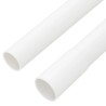Goulottes de câble avec pinces Ø25 mm 10 m PVC 