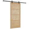 Porte Coulissante avec Ensemble de Quincaillerie "ORKDAL" en Bois Massif de Pin 