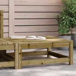 Repose-pied de jardin 70x70x30 cm bois de pin imprégné 