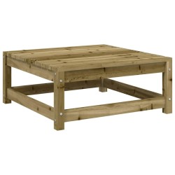 Repose-pied de jardin 70x70x30 cm bois de pin imprégné 