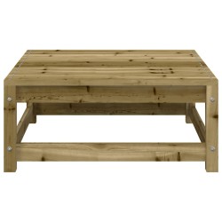 Repose-pied de jardin 70x70x30 cm bois de pin imprégné 