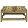 Repose-pied de jardin 70x70x30 cm bois de pin imprégné 