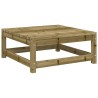 Repose-pied de jardin 70x70x30 cm bois de pin imprégné 