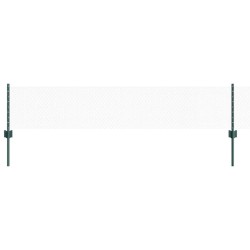 Poteaux de clôture 11 pcs U-Channel Vert 40 cm Acier 