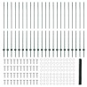 Pieux de Clôture 11 pcs U-Channel Vert 160 cm Acier 