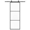 Porte coulissante avec kit de quincaillerie 76x205 cm Verre ESG 