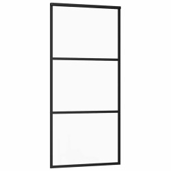 Porte coulissante avec kit de quincaillerie 76x205 cm Verre ESG 