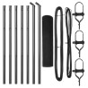 Ensemble de Poteaux de Clôture en PVC Ensemble de 2 Gris 