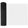 Ensemble de Poteaux de Clôture en PVC Ensemble de 2 Gris 