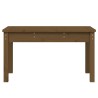 Banc de jardin marron miel 80x44x45 cm bois de pin massif 
