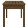 Banc de jardin marron miel 80x44x45 cm bois de pin massif 