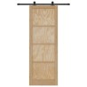 Porte Coulissante avec Ensemble Quincaillerie 'ORKDAL'Bois Massif de Pin 