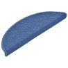 Tapis d'escalier 20 pcs bleu 56x17x3 cm 