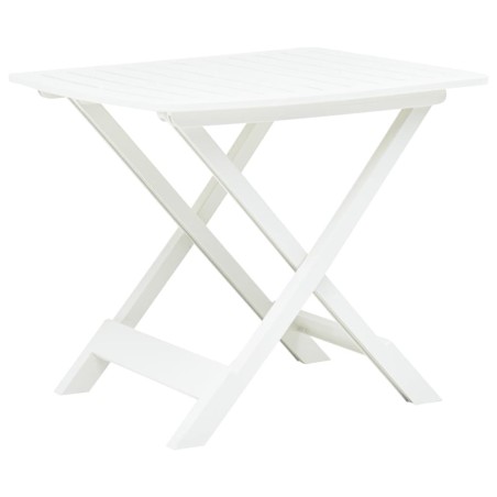 Table pliable de jardin Blanc 79x72x70 cm Plastique  