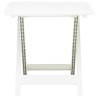 Table pliable de jardin Blanc 79x72x70 cm Plastique  